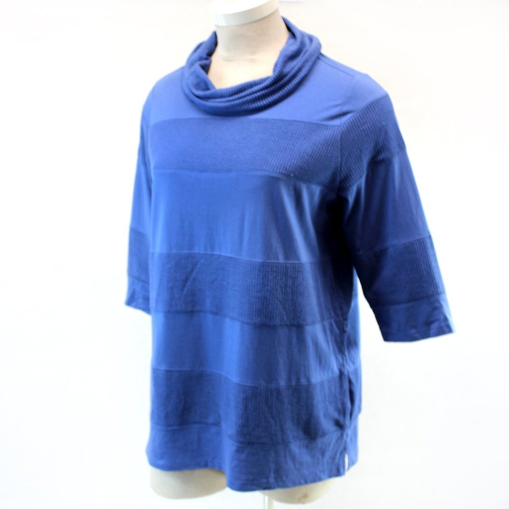 CJ BANKS Blue Top Blouse 1X